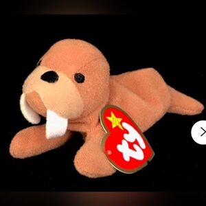 2/$20 Ty Beanie Babies Tusk The Walrus Toy Animal McDonald's Toy #9 2000